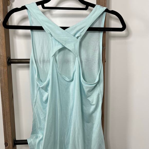 Athleta Sleeveless Razorback Light Green Tank Size Small - Picture 4 of 7